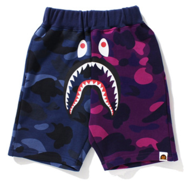 Camouflage solid color children\'s shorts