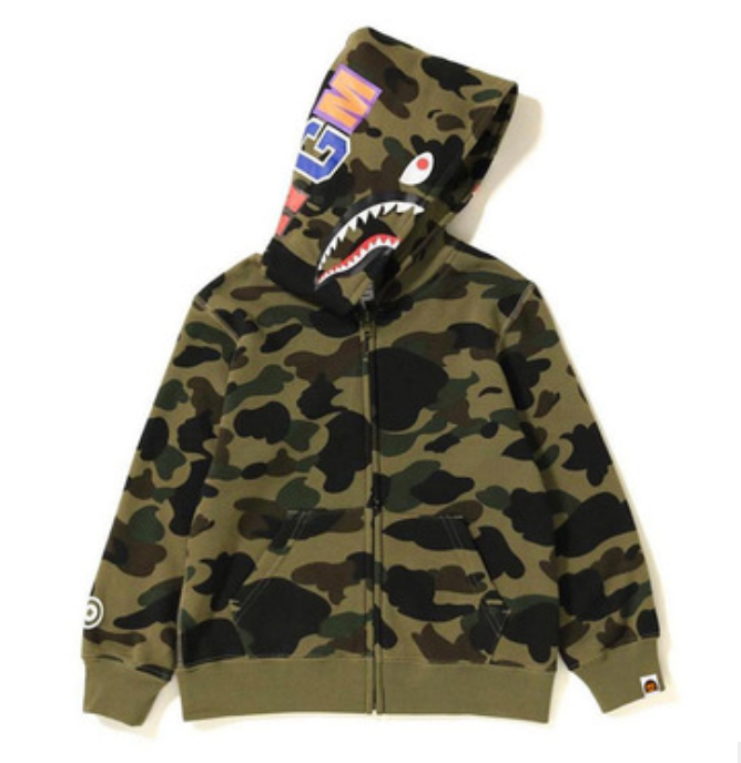 Solid color camouflage shark boy jacket